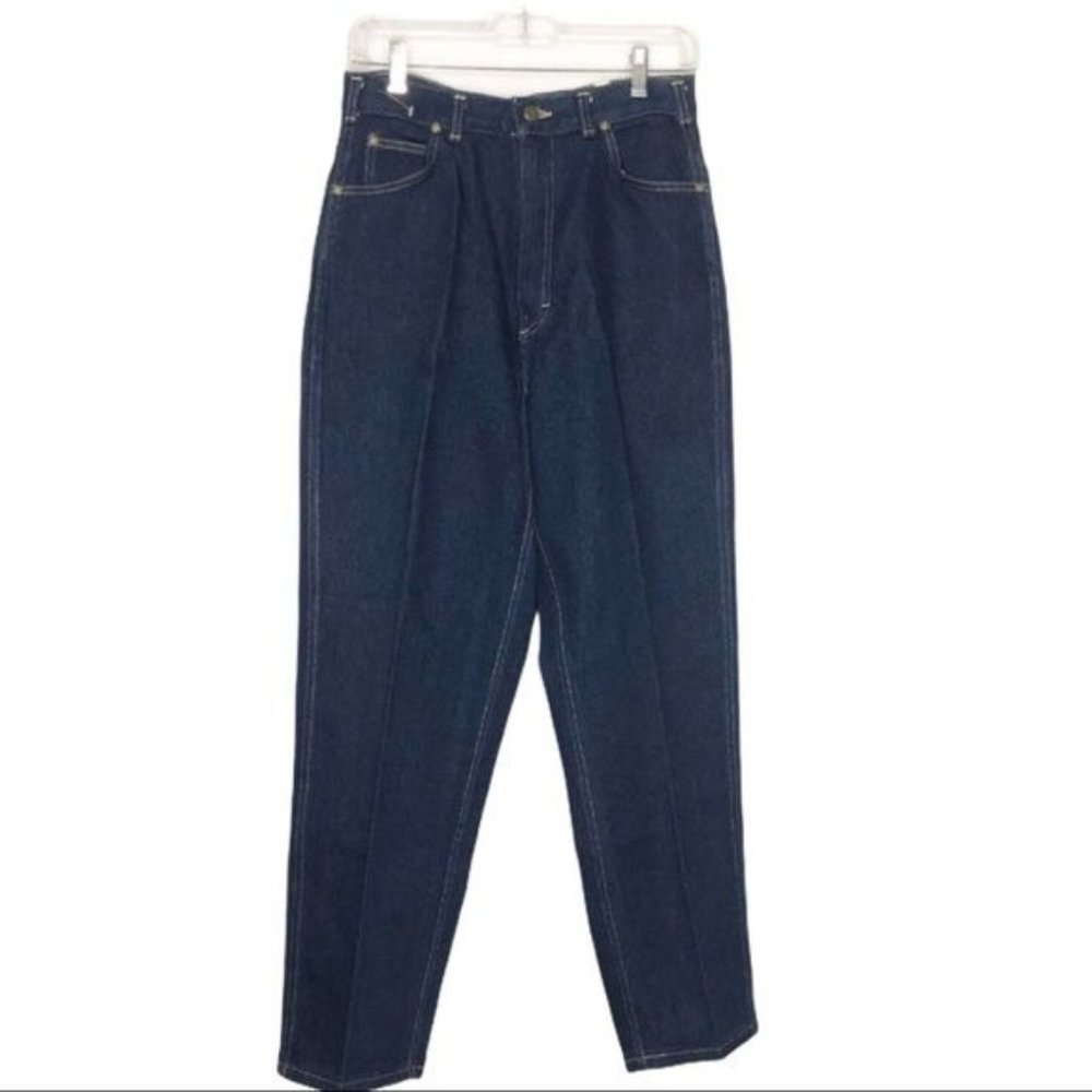 Vintage Cascade Blues Burlington Stretch Relaxed Fit Denim Jeans 12 Missy Short